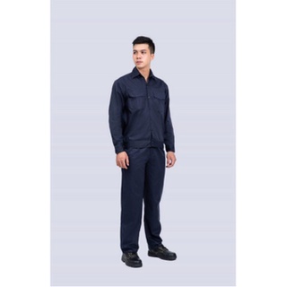Bộ bảo hộ lao động may kỹ, quần áo bảo hộ lao động hàng đẹp tím than