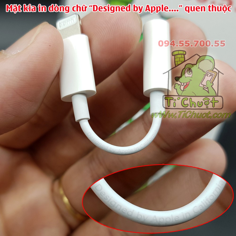 [Chính hãng] Jack chuyển Lightning qua Tai Nghe 3.5mm iPhone 11 12/ X/ XS Max/ 7/ 8 Plus ZIN