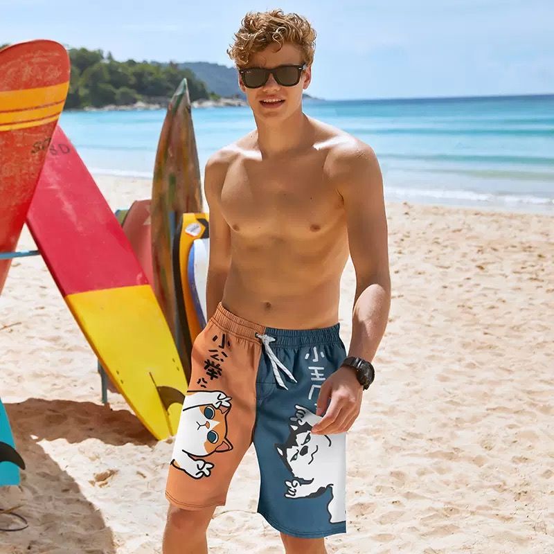 Quần Short Đi Biển Phong Cách Mới Trẻ Trung Cho Nam