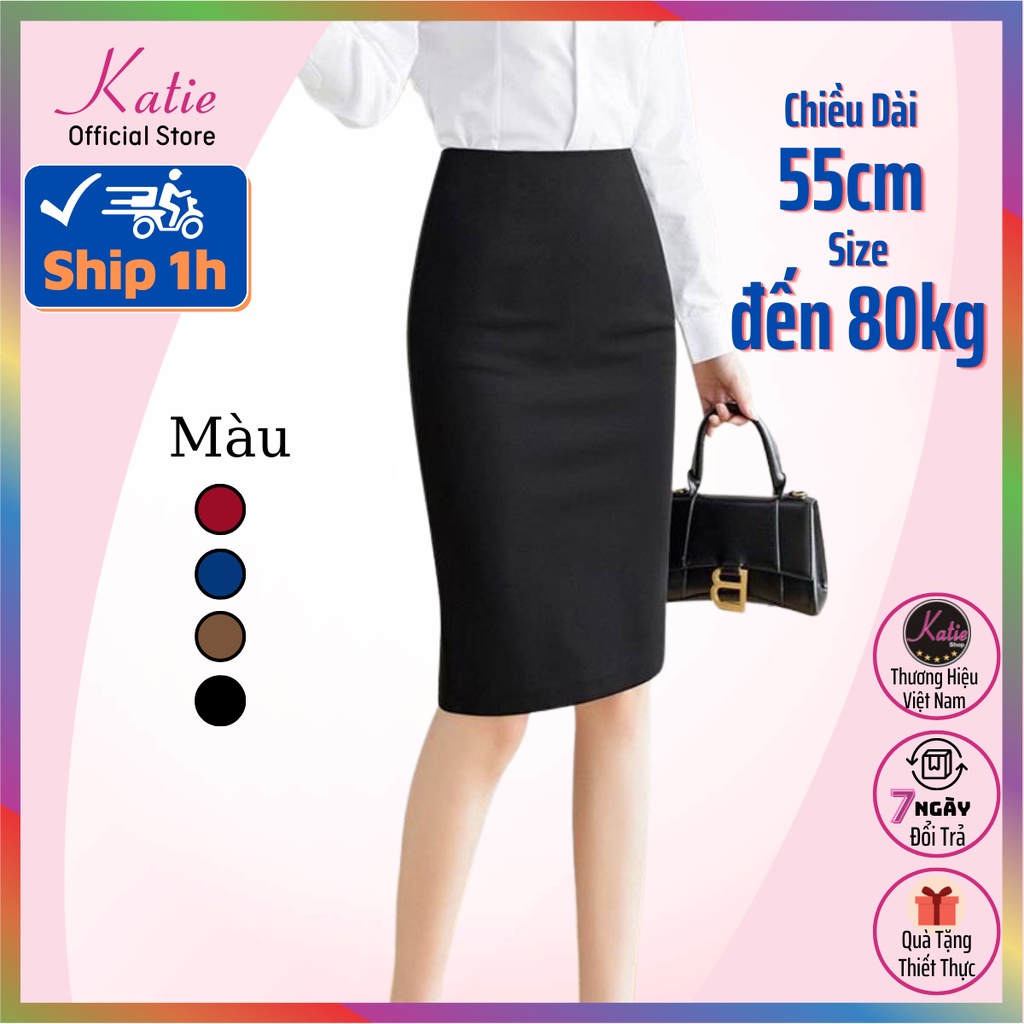 Chân Váy Công Sở Bút Chì Đến Gối Katie,chất Liệu Chân Váy Ôm Co Giãn Cao Cấp Phù Hợp Big Size 40 Đến 80kg Nhiều Màu Cv55 | BigBuy360 - bigbuy360.vn