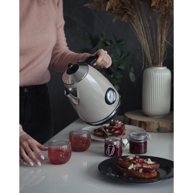 🇩🇪 HÀNG ĐỨC Ấm siêu tốc Klarstein Germany - phong cách RETRO siêu SANG - XỊN -ĐẸP