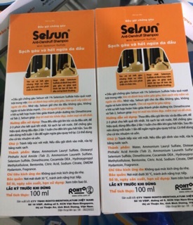 Dầu gội đầu trị gàu selsun 100ml