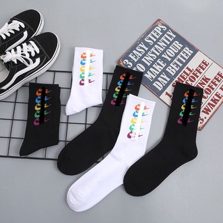 Tất vớ cao cổ nam nữ unisex hai màu đen trắng