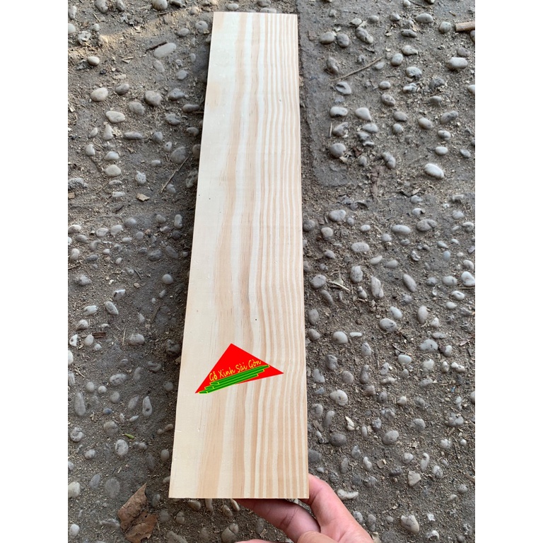 Thanh gỗ thông dày 1cm, dài 50cm, rộng 10cm đã bào láng đẹp 4 mặt phù hợp làm kệ, ốp tường, trang trí, decord