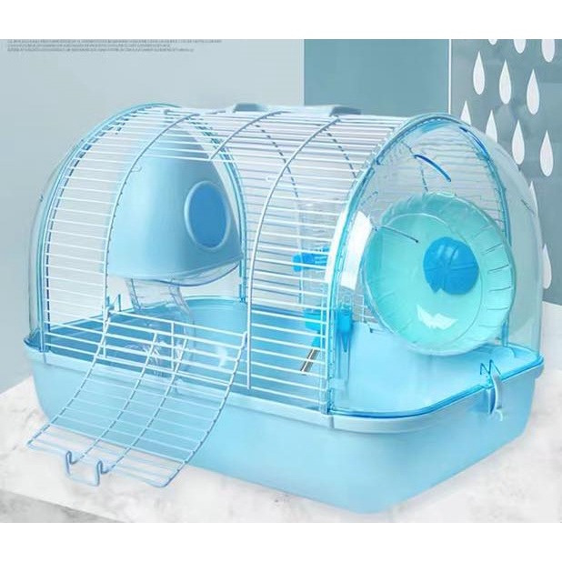 [ TẶNG NHÀ GỖ LẮP RÁP ] lồng lâu đài bong bóng cho hamster