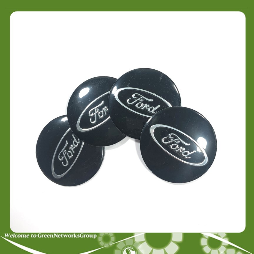 Logo chụp mâm xe hơi (bộ 4 cái) Greennetworks