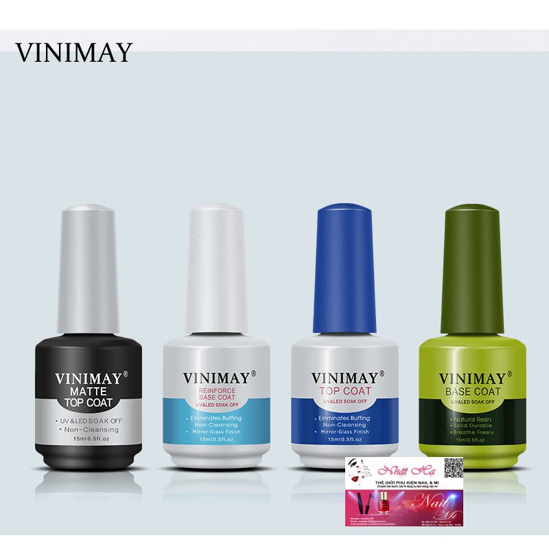 Base Coat Vinimay Chính Hãng - Gel Liên Kết Chuyên Dụng