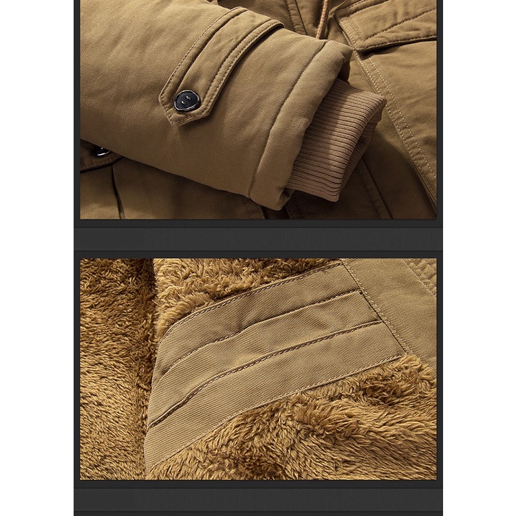 Áo khoác Nam kaki Có Mũ Trùm Đầu Siêu Ấm Phong Cách Bụi Phượt Thể Thao- HÀNG CAO CẤP