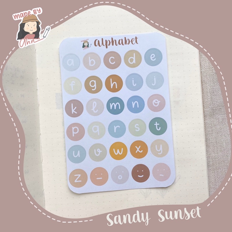 Sticker chữ trang trí sổ tay, Bullet Journal - MADE BY AHN thiết kế