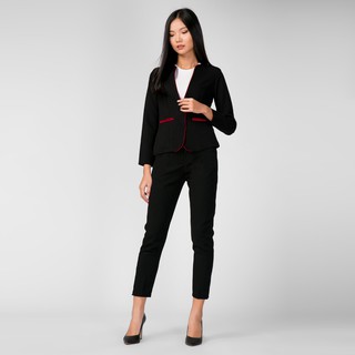 Áo Vest Phối Viền Tay dài