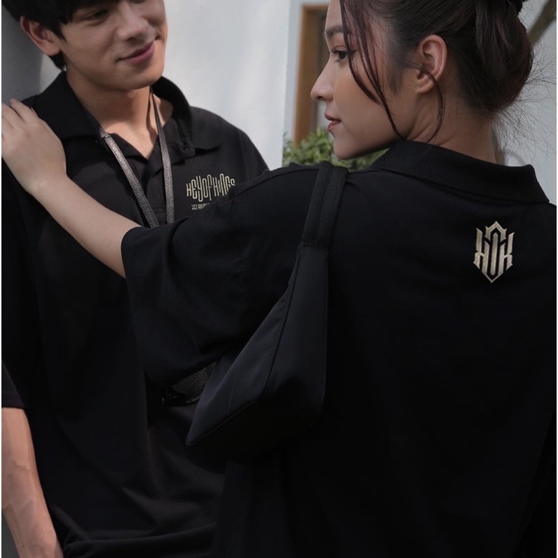 Áo Polo 1st Anniversary thêu logo / Form oversize tay lỡ