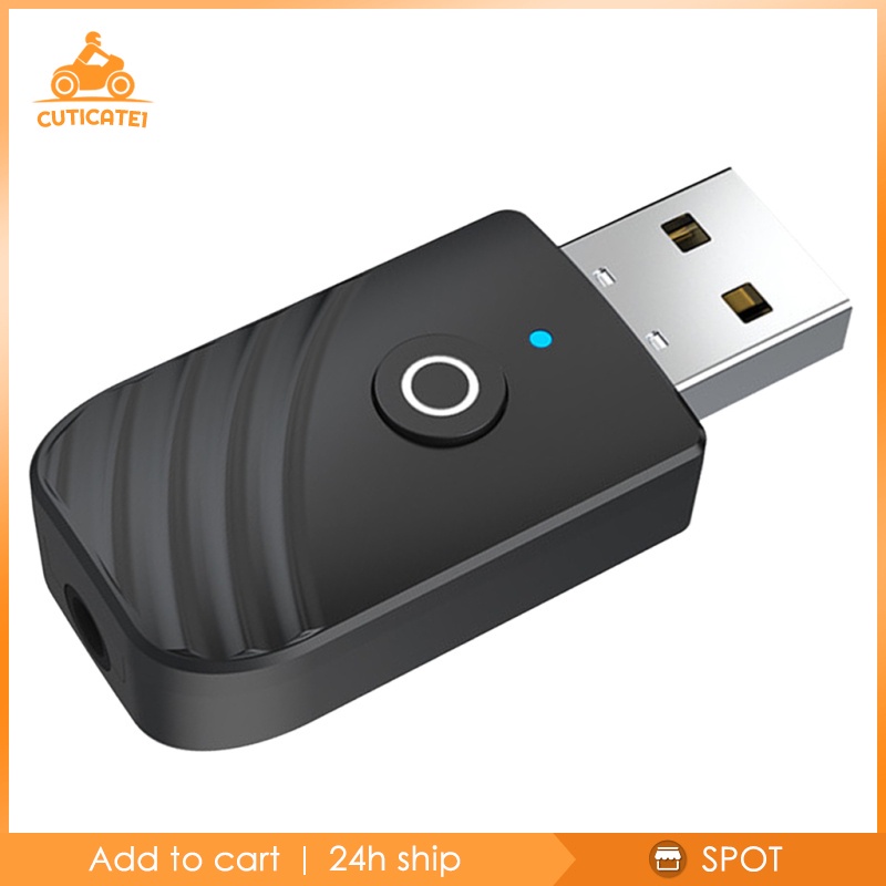 ✨Hàng sẵn sàng✨Usb Thu Phát Bluetooth 5.0 Cut1-8 Cổng 3.5mm Aux Cho Loa Xe Hơi / Tv / Pc | BigBuy360 - bigbuy360.vn