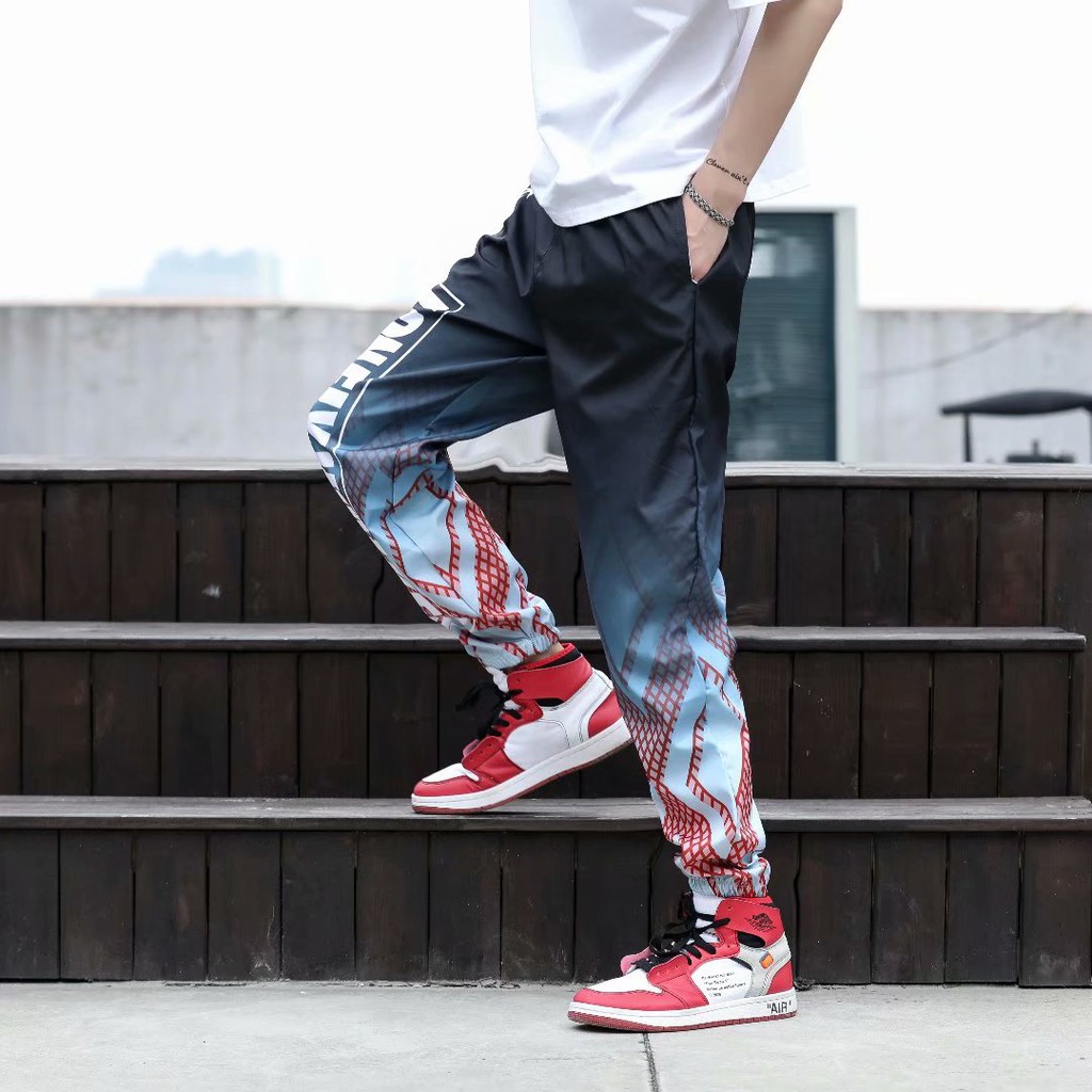 Young and dynamic style printed wide leg pants for men | BigBuy360 - bigbuy360.vn
