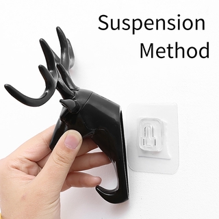 Convenient multi-function hat/key hanger deer head wall hook