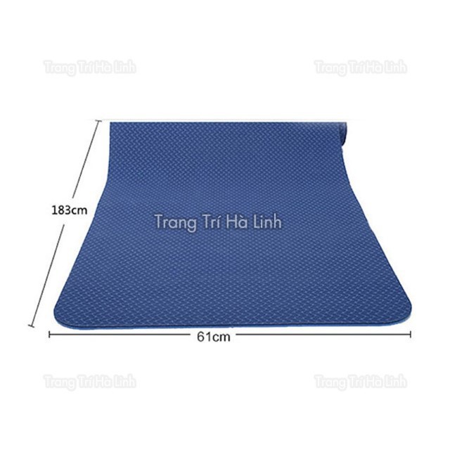 Thảm tập yoga tpe 6mm chống trượt cao cấp 2 lớp , thảm tập gym xịn chống thấm hút mồ hôi