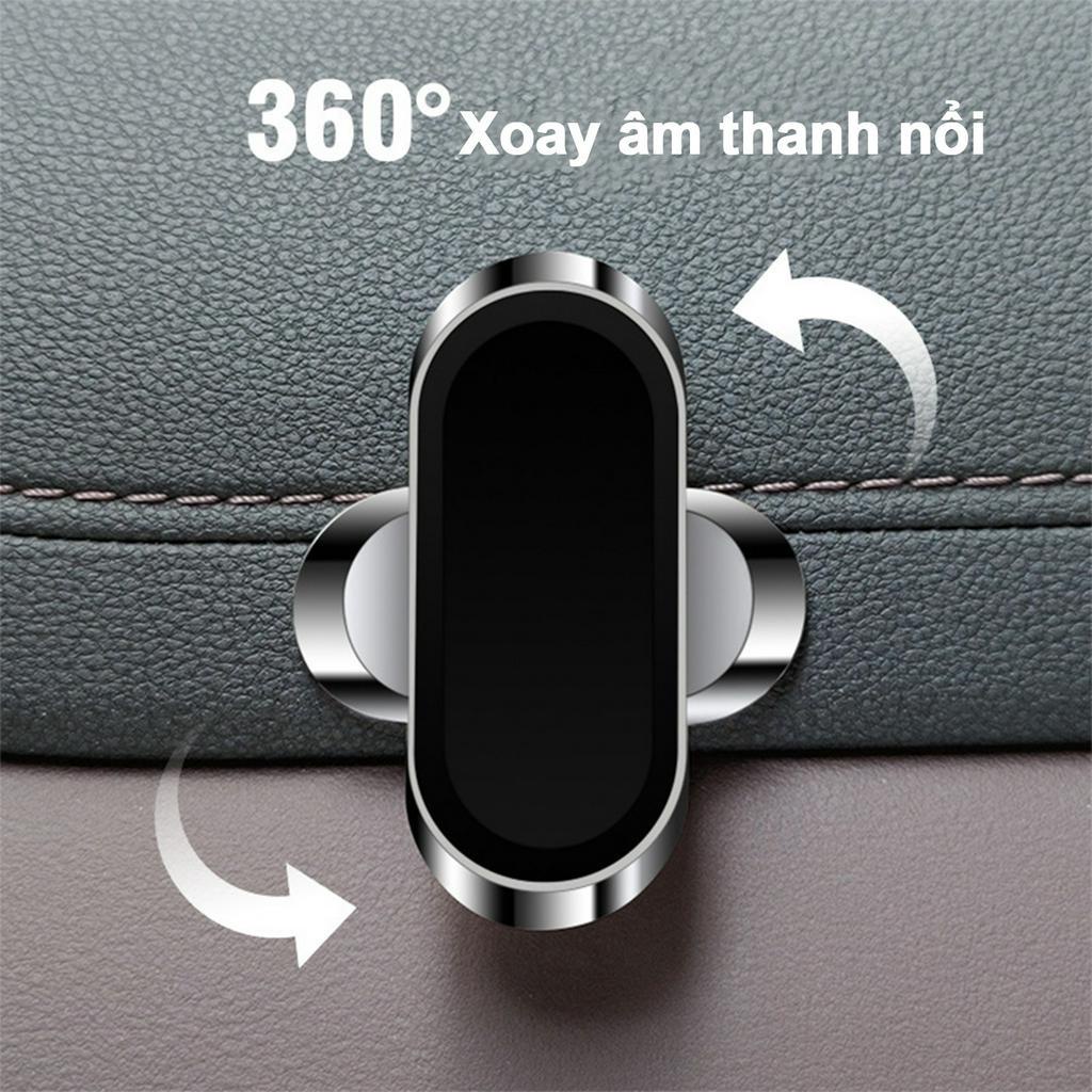 Giá Đỡ Điện Thoại Trên Ô Tô  XOAY 360 Độ Dạng Hít Bằng Nam Châm Siêu Chắc Gắn Vào Mọi Vị Trí Xe Ô Tô