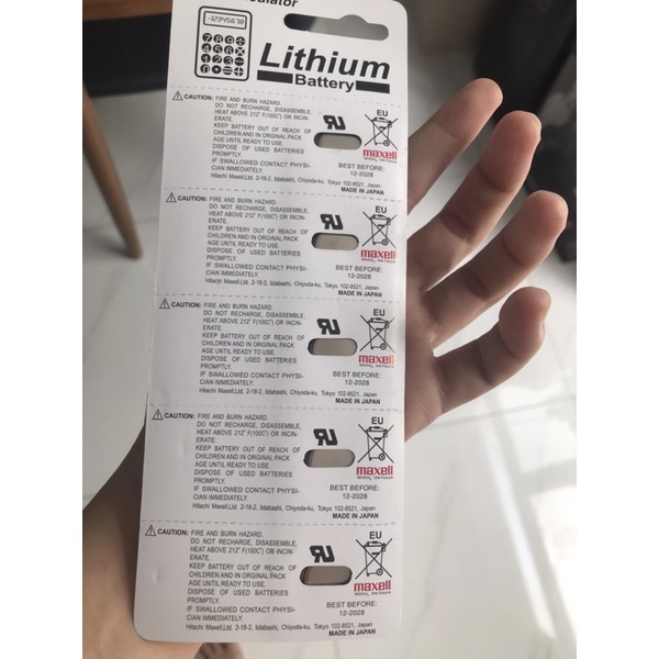 Pin CR2032 dùng cho máy đường huyết, cân điện tử, ...