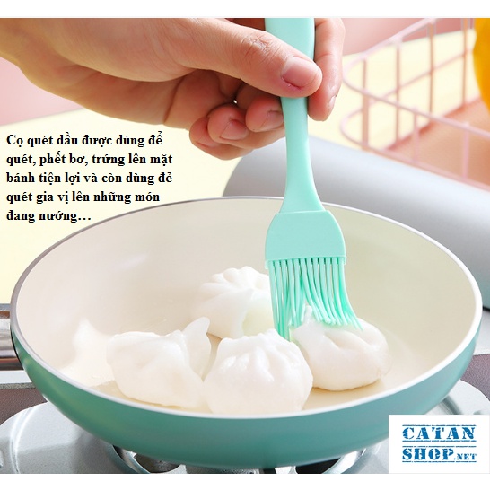 Cọ quét dầu, phết bơ làm bánh tiện dụng, ướp gia vị, Chổi silicon quét dầu ăn cho nồi chiên không dầu-CoQuetDau-Duc