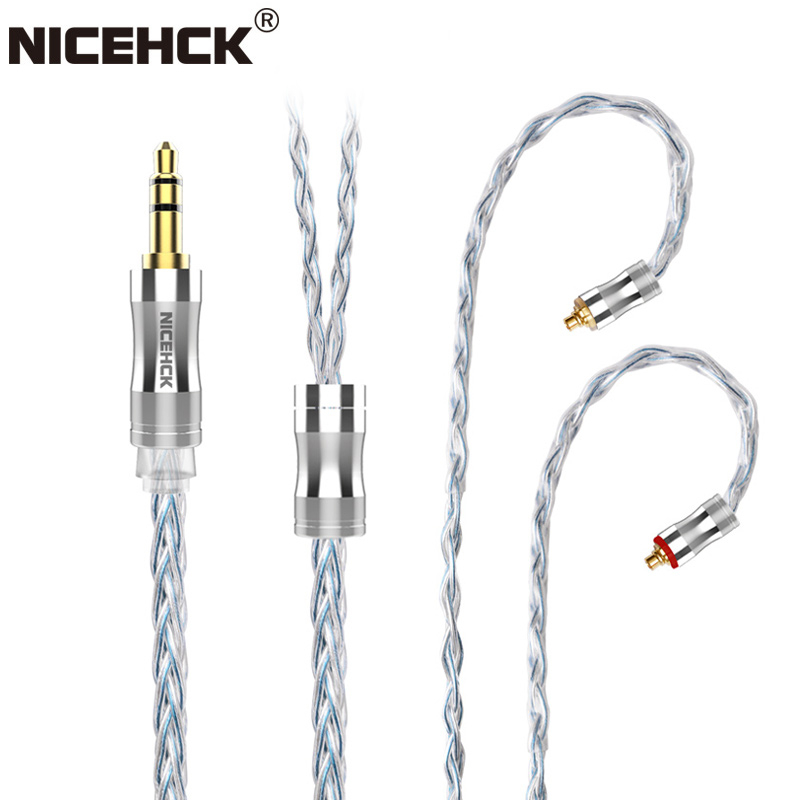 Dây Cáp Mạ Bạc 8 Lõi 3.5mm / 2.5mm / 4.4mm Mmcx / Nx7 / Qdc / 0.78 2pin