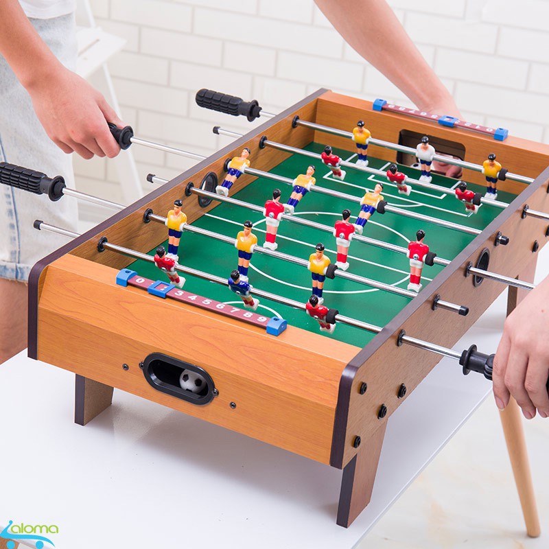 Đồ chơi bàn bi lắc 4 tay bóng đá Table Top Foosball (Gỗ) - Bàn chơi đá banh vui nhộn giảm căng thẳng cho bé bằng gỗ