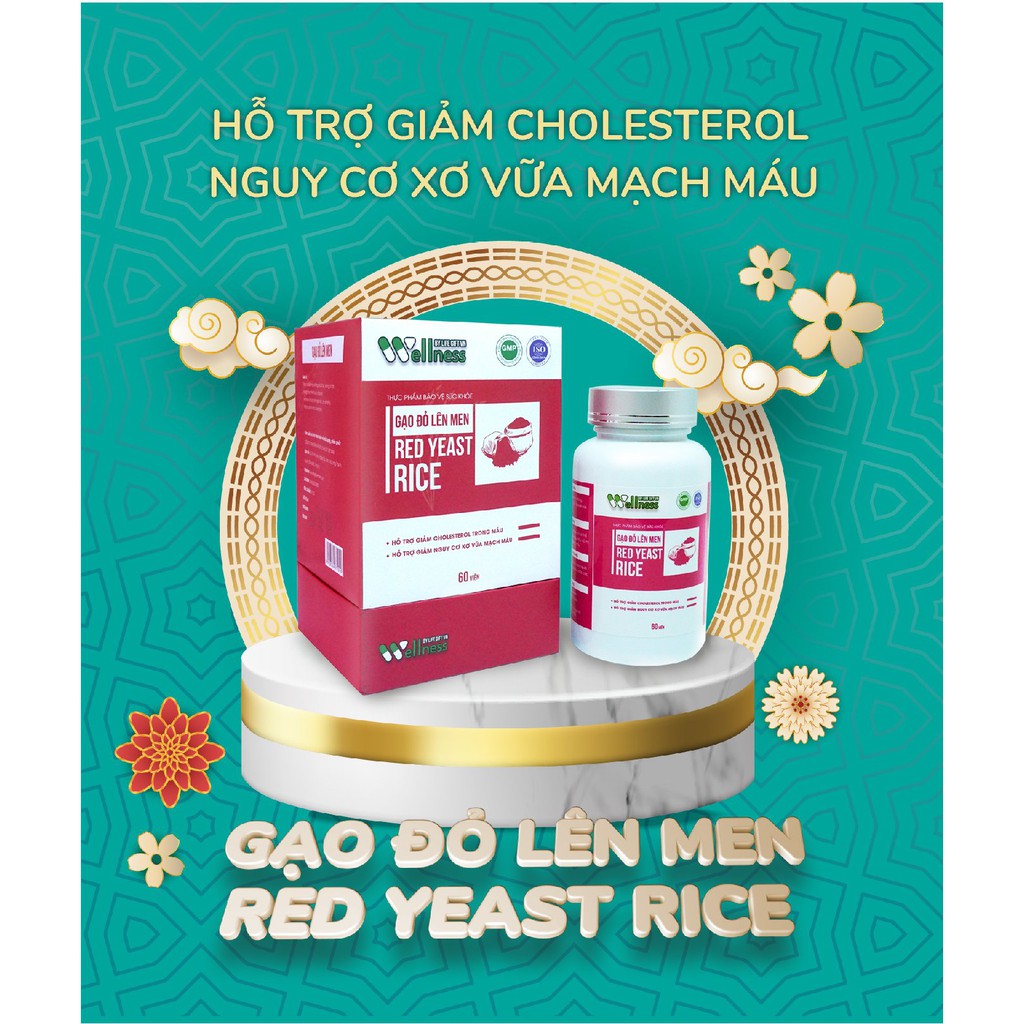 Viên uống giảm nguy cơ tim mạch, mỡ máu Men Gạo Đỏ