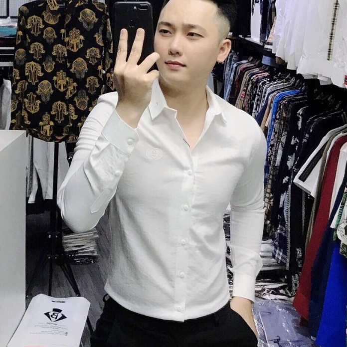 Áo Sơ Mi Nam, Áo Sơ Mi Dài Tay Cao Cấp, Áo Sơ Mi Nam Trơn Vải Đũi Thoáng Mát, Phong Cách Thời Trang DieuLinh Fashion