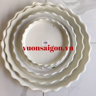 Đĩa viền 130 đĩa nhựa lót chậu cây