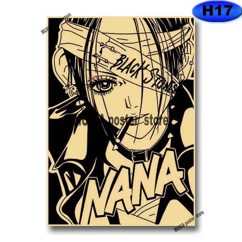 Giấy Dán Tường 42x30cm Họa Tiết Hoạt Hình nana osaki Nhật Bản Trang Trí Nội Thất