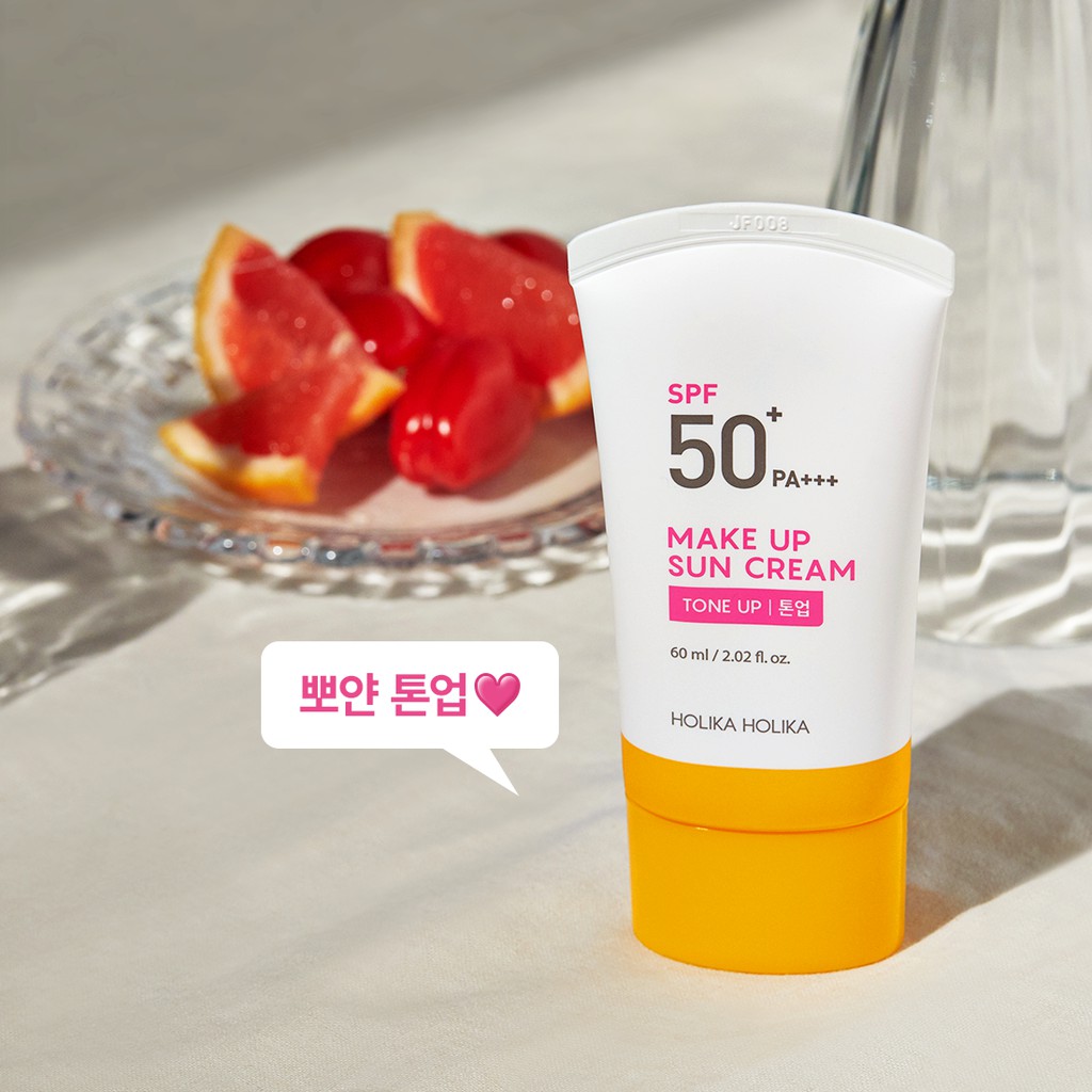 Kem chống nắng Hàn Quốc Holika Holika SPF50+ PA+++ dưỡng ẩm làm sáng bảo vệ da khỏi tia cực tím 24h 60ml