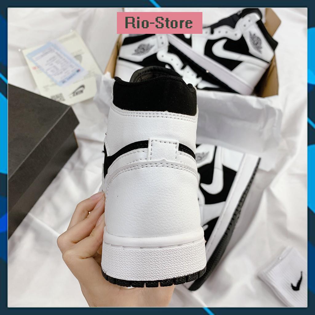 Giày Sneaker 𝗷𝗼𝗿𝗱𝗮𝗻 𝟭 𝗽𝗮𝗻𝗱𝗮 Cổ Cao 🌟FULL BOX BILL🌟 jd1 nam nữ Trắng Đen..-Rio