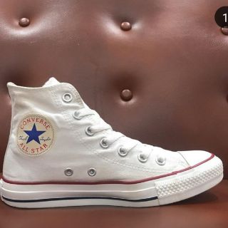 Giày cv 2nd cổ cao màu trắng classic 37,5