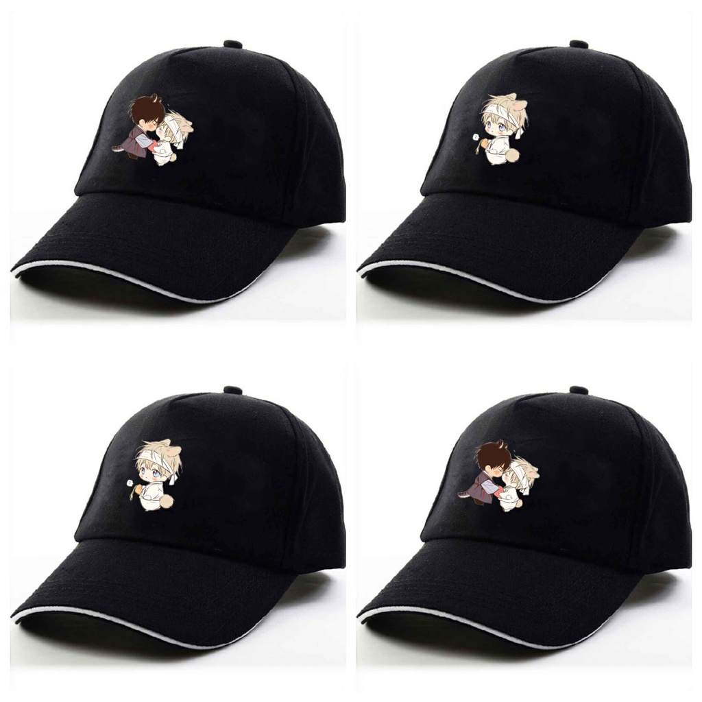 Mũ lưỡi trai in hình NO LOVE ZONE xinh xắn thời trang phong cách anime chibi cá tính