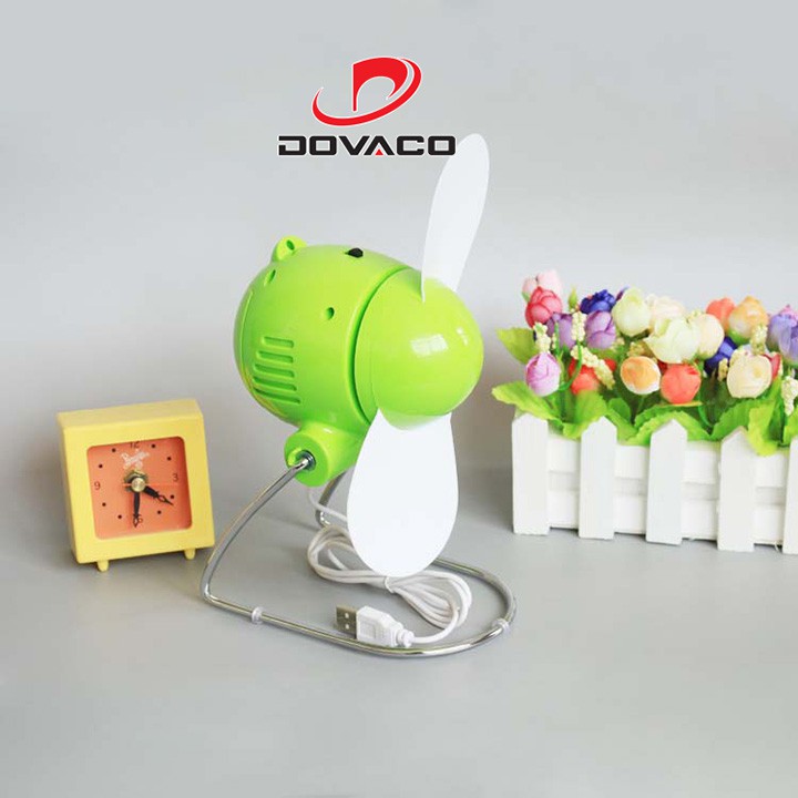 Quạt Con Cóc Mini Siêu Mát, Cắm Cổng USB 5V Hoặc Dùng Pin Tiểu AA