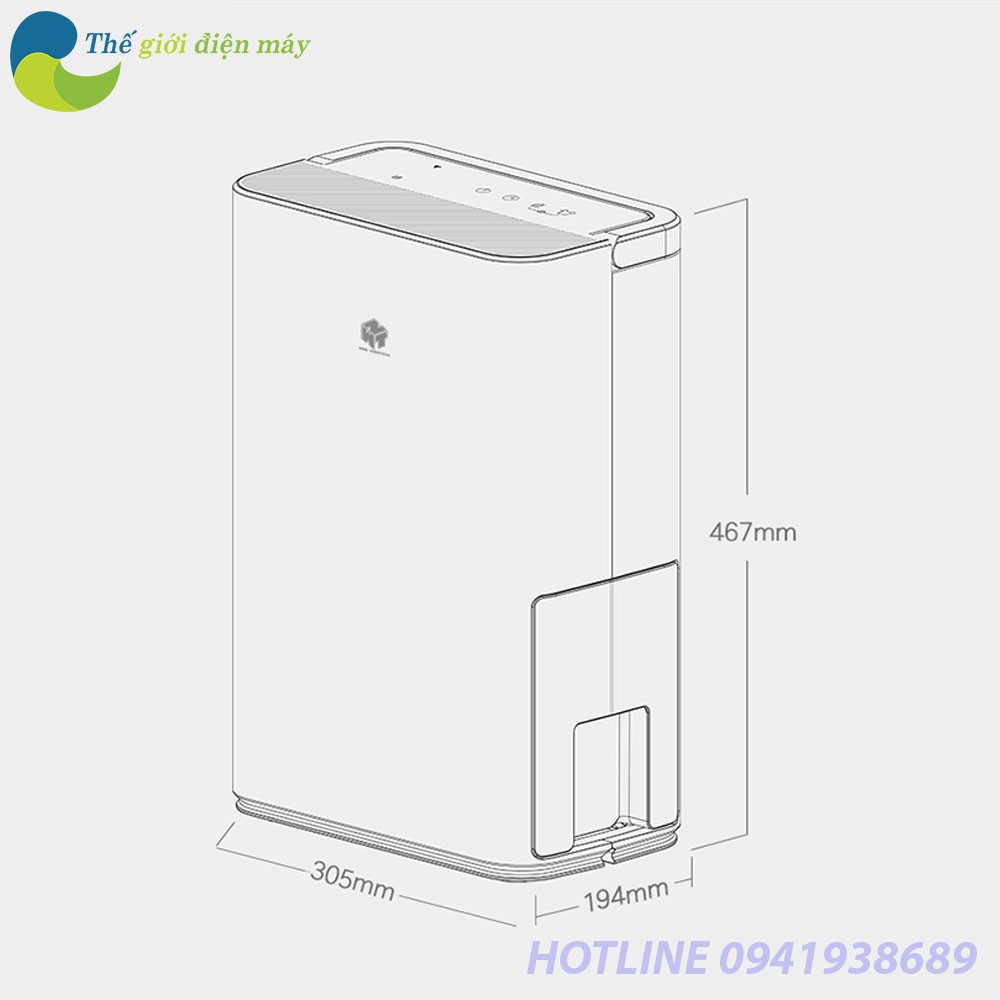 Máy hút ẩm thông minh Xiaomi Mijia WIDETECH 12L - Bảo hành 12 tháng - Shop Thế Giới Điện Máy