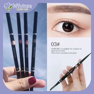 (Hàng Mới Về) Bút Chì Kẻ Lông Mày Màu Đen / Nâu Tự Nhiên Lâu Trôi Kháng Nước