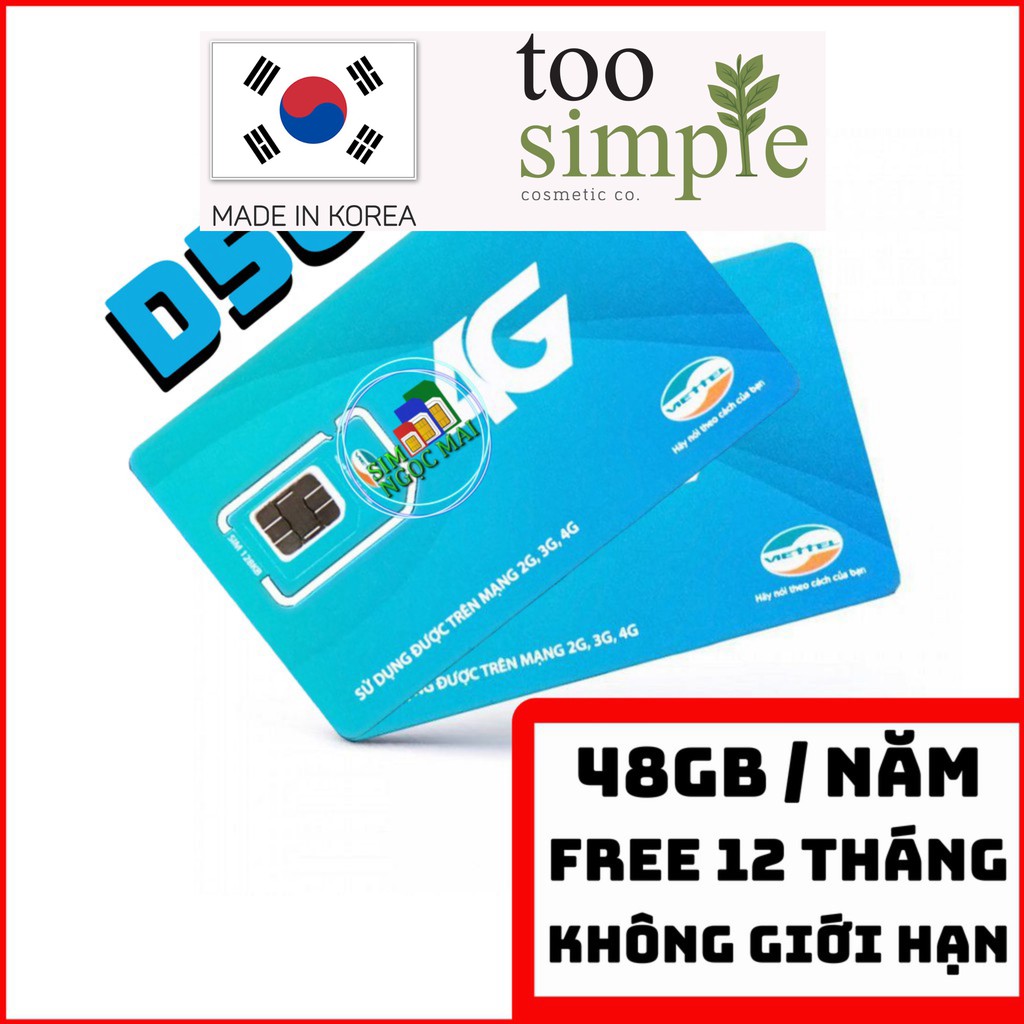 Sim 4G Viettel D900 - D500 - D500T Trọn Gói 1 Năm Không Nạp Tiền - NGHE GỌI