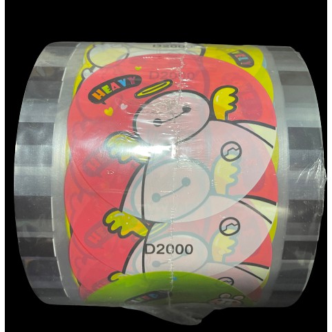 (2400 Nắp) Cuộn Màng Ép Ly Nhựa - Màng Dập Cốc In Sẵn Các Hình - Chọn Màu IB Shop - NHẬT ANH