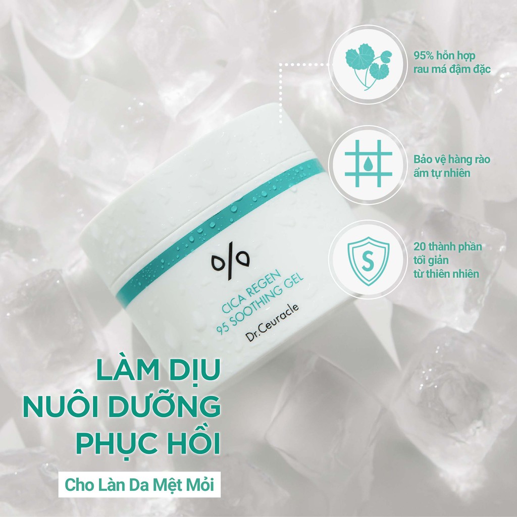 Kem dưỡng làm dịu dạng gel DR.CEURACLE Cica Regen 95 Soothing Gel