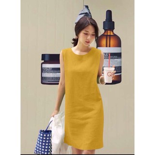 Váy suông, đầm suông nữ chất linen [ thiết kết sát nách+suông+chất mềm mịn cực dễ mặc]
