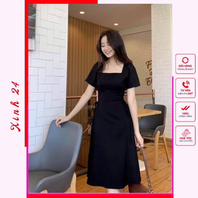 Đầm váy đan dây eo 6 màu (kèm hình thật) | BigBuy360 - bigbuy360.vn