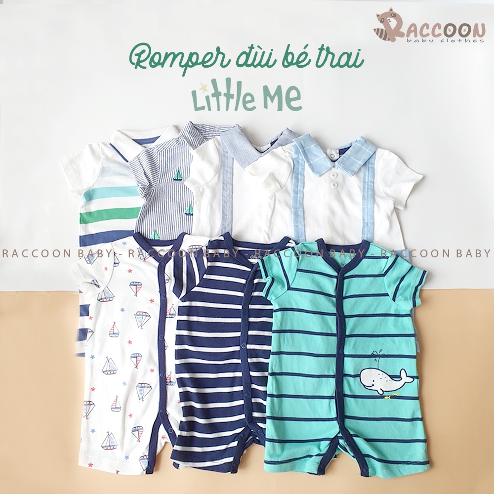 Bộ đồ liền thân đùi romper bé trai Little Me (3-24m)