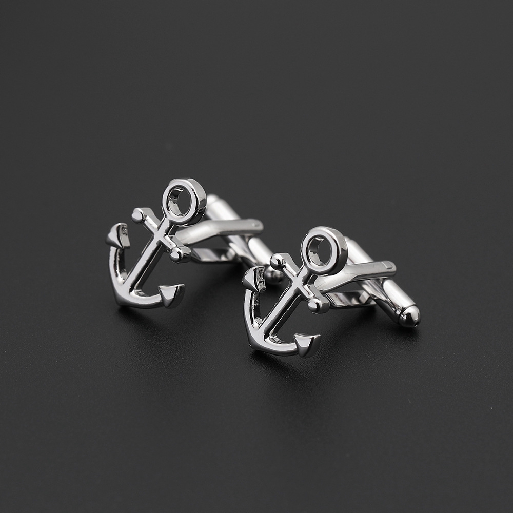 Cặp khuy măng sét EFAN thiết kế mỏ neo thời trang độc đáo dành cho nam