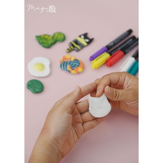 Đất set nung Polymer Clay màu trắng (250g)