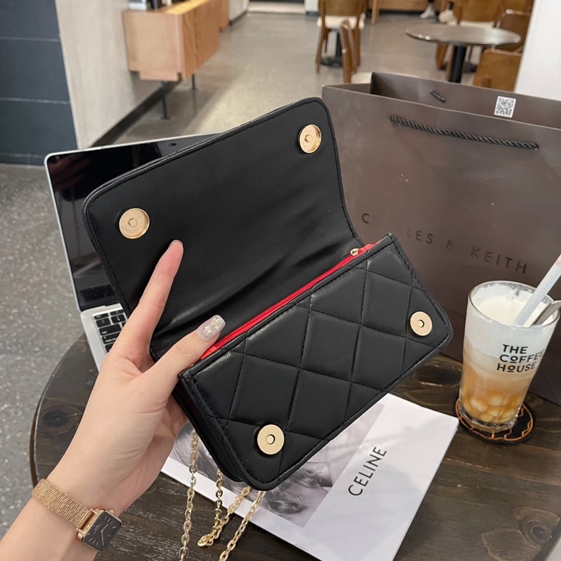 Túi xách nữ CNK ô trám mini da mịn 2mau s18cm hot 2022 #shopxuhướng