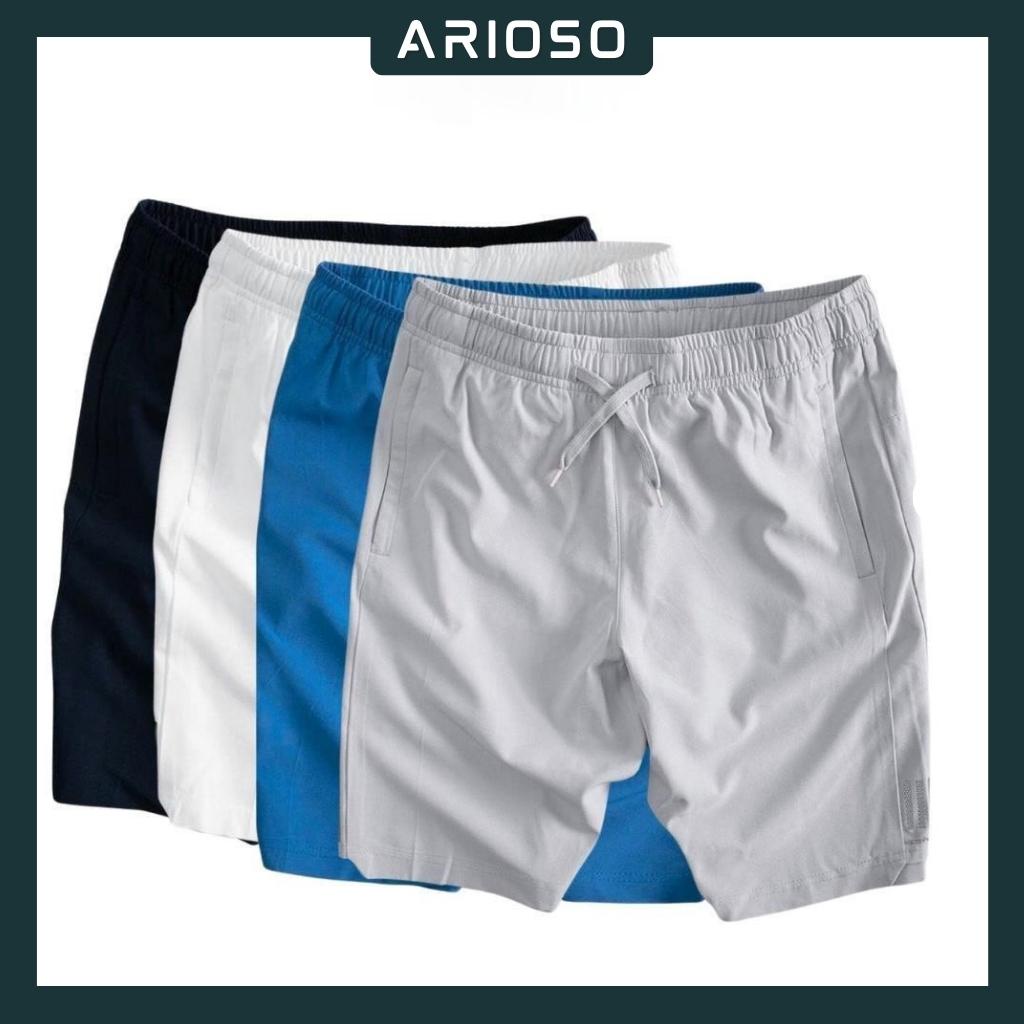 Quần đùi nam mặc nhà vải gió quần short nam thể thao co giãn ARIOSO QD04