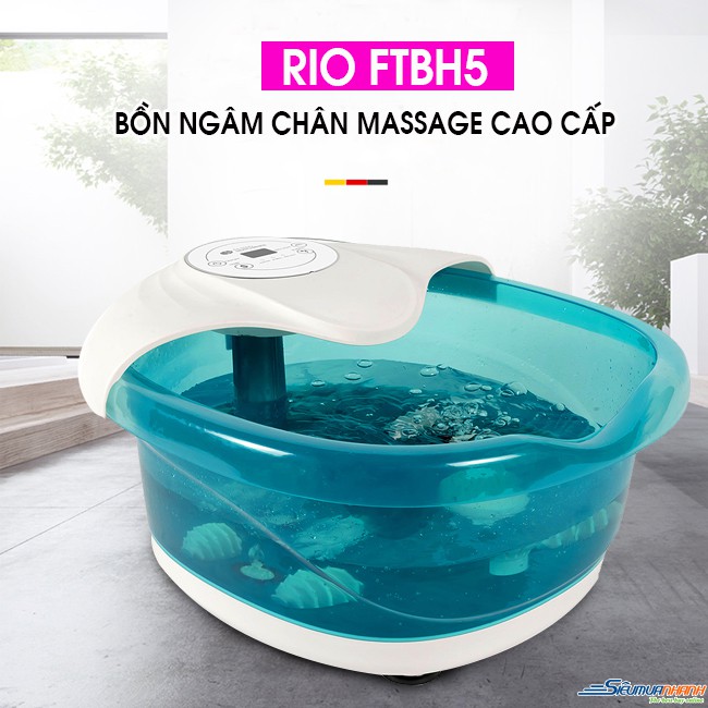 Bồn Ngâm Chân RIO FTBH5 +Tặng Thảo Dược, Model mới 2020