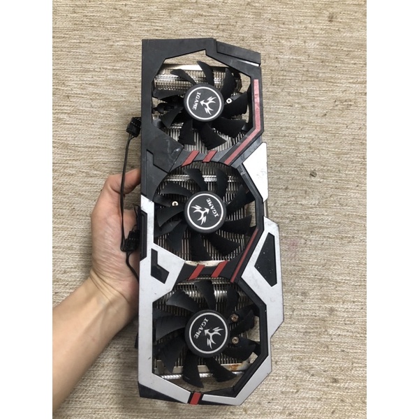 Bộ fan tản gtx 1060 khoảng cách 4 tâm ốc 58mm