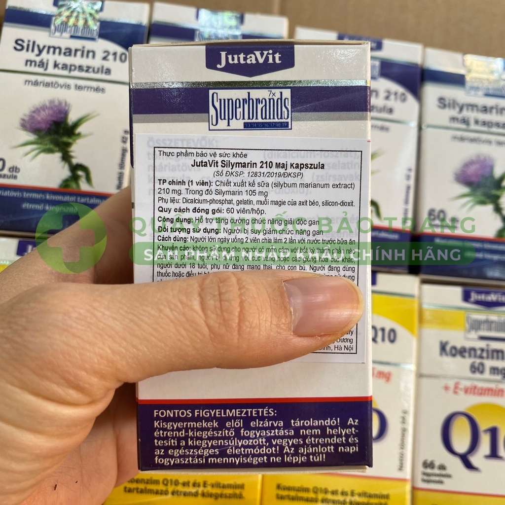 Viên uống bảo vệ Gan Jutavit Silymarin 210