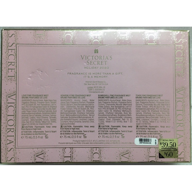 xit toàn thân nước hoa Victoria's Sercret 75ml/chai | BigBuy360 - bigbuy360.vn