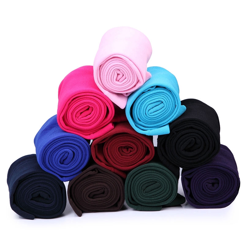 Baju Budak Perempuan Quần Legging Lót Lông Cừu Ôm Dáng Co Giãn Màu Trơn Giữ Ấm Mùa Đông Cho Bé